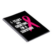 Vier jaar en ik ben een overlevende borstkanker notitieboek (Rechterzijde)