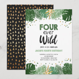 Vier jaar geleden Wild Tropical Safari Boy Kaart