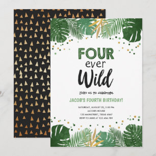 Vier jaar geleden Wild Tropical Safari Boy Kaart