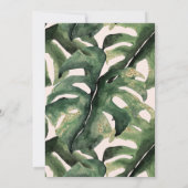 Vier jaar geleden Wilde Tropische Greenery Kaart (Achterkant)