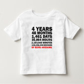 Vier jaar Geweldige Kinder Shirts (Voorkant)