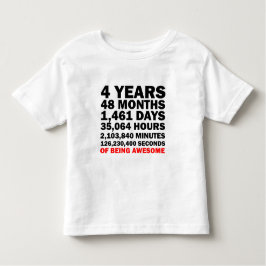 Vier jaar Geweldige Kinder Shirts