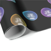 Vier jaar Logo Diamond Design Wrapping Paper Cadeaupapier (Rol Hoek)