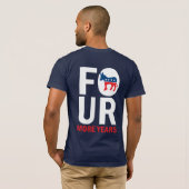 Vier jaar meer - Barack Obama 2012 T-shirt (Achterkant volledig)