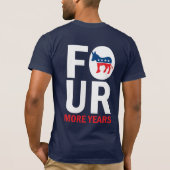 Vier jaar meer - Barack Obama 2012 T-shirt (Achterkant)