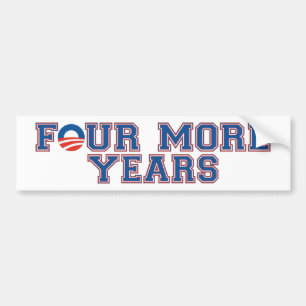 VIER JAAR MEER OBAMA BUMPERSTICKER