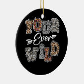 Vier jaar oude Safari Lop Keramisch Ornament (Rechts)