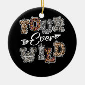 Vier jaar oude Safari Lop Keramisch Ornament (Voorkant)