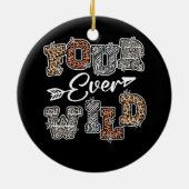 Vier jaar oude Safari Lop Keramisch Ornament (Achterkant)