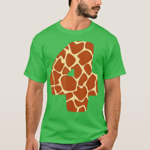 Vier jaar oude, vierde verjaardag van de Giraffe v T-shirt