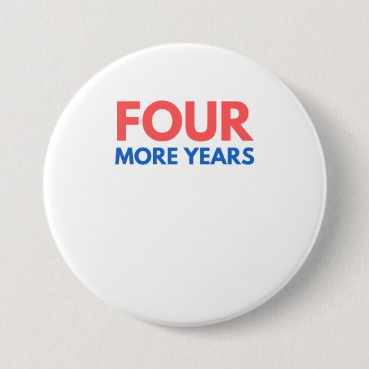 Vier jaar Trump 2020 Pro Donald Republ Ronde Button 7,6 Cm (Voorkant)