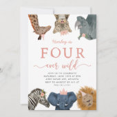 Vier jaar uitnodiging tot geboorte van wilde meisj (Voorkant)