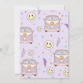 Vier jaar vierde verjaardag van de Groovy Retro Bo Kaart (Achterkant)