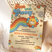 Vier jaar vierde verjaardag van de Groovy Retro-re Kaart