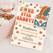 Vier jaar vierde verjaardag van de Groovy Retro-re Kaart