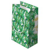 Vier jaar Wilde Dinosaur Boys vierde verjaardag Klein Cadeauzakje (Achterkant Gekanteld)