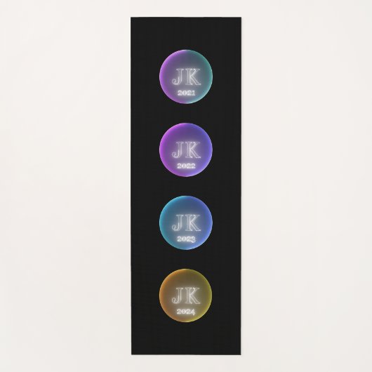 Vier jaar Yoga Mat (Voorkant)