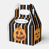 Vier Jack-O-Lantern-draagtas Bedankdoosjes (Voorkant Zijde)