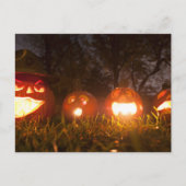 Vier Jack-o-Lanterns op Halloween Briefkaart (Voorkant)