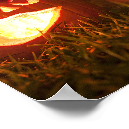 Vier Jack-o-Lanterns op Halloween Poster (Hoek)