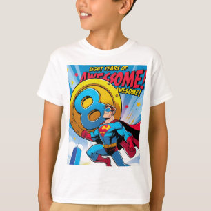Vier je 8e verjaardag met Superman T-shirt