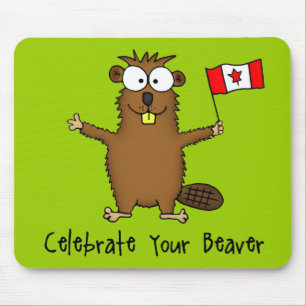 Vier je Beaver Mousepad Muismat