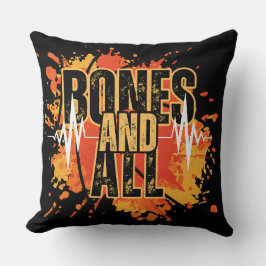 Vier je essentie: Born and All Design Black Kussen