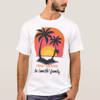Vier je gezamenlijke zomervakantie met deze stijlv t-shirt