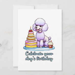 Vier je hond verjaardag kaart
