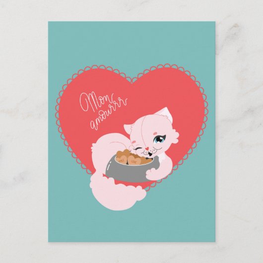 Vier je liefde briefkaart (Voorkant)