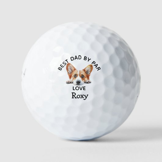 Vier je vader met de perfecte corgi golfballen (Voorkant)