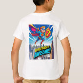 Vier je verjaardag met Superman T-shirt (Achterkant)