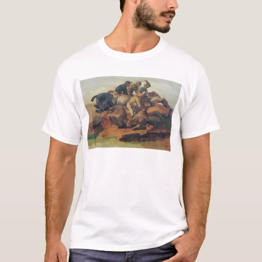 Vier Jockeys Galloping T-shirt (Voorkant)