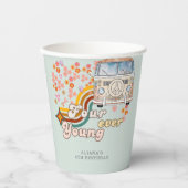 Vier jonge Daisy Hippie van vierde verjaardag Papieren Bekers (Voorkant)