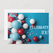 Vier JOU!   Briefkaart (Voorkant / Achterkant)