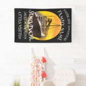 Vier jubiléumklas pensionering 2024 cruiseschip spandoek (Insitu)