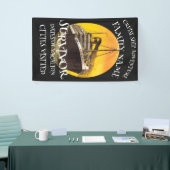 Vier jubiléumklas pensionering 2024 cruiseschip spandoek (Beurs)