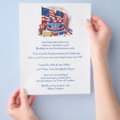 Vier juli Amerika's 250 viering Flyer (Hand)