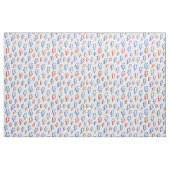 Vier Juli Bliksemflits Jongens Wit Blauw Rood Stof (Fat Quarter)