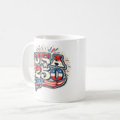Vier Juli Cadeau Koffiemok (Voorkant links)