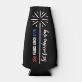Vier Juli Fleskoeler Koozie (Voorkant)