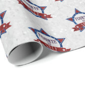 Vier Juli Glitter Cadeaupapier (Rol Hoek)