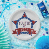 Vier Juli Glitter Papieren Bord (Feest)