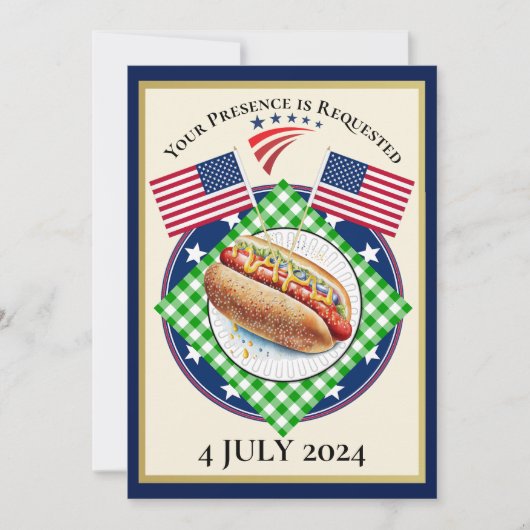 Vier juli kaart (Voorkant)