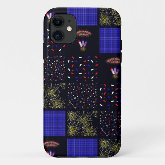 Vier Juli Lapjesdeken Patroon - 4 juli Case-Mate iPhone Case (Achterkant)