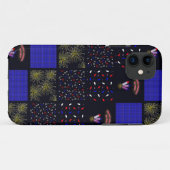 Vier Juli Lapjesdeken Patroon - 4 juli Case-Mate iPhone Case (Achterkant (horizontaal))