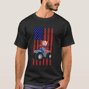 Vier Juli Monstertruck Vuurwerk VS Juli T-shirt