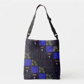Vier Juli Patchwork Patroon - 4 juli Crossbody Tas (Achterkant)