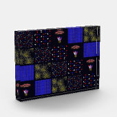 Vier Juli Patchwork Patroon - 4 juli Fotoblokken (Links)