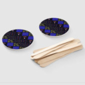 Vier Juli Patchwork Patroon - 4 juli Handwaaier (Niet-gemonteerd)
